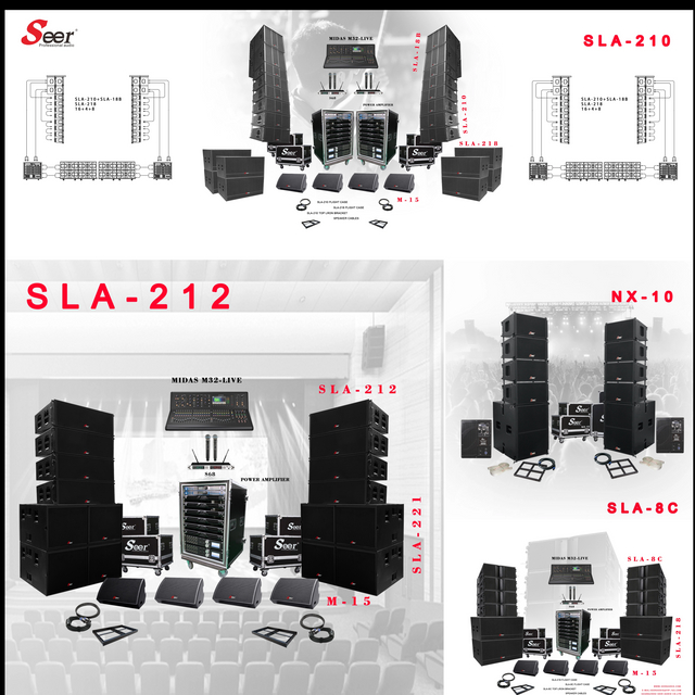 Full Set Stage Audio Line Array Speaker 