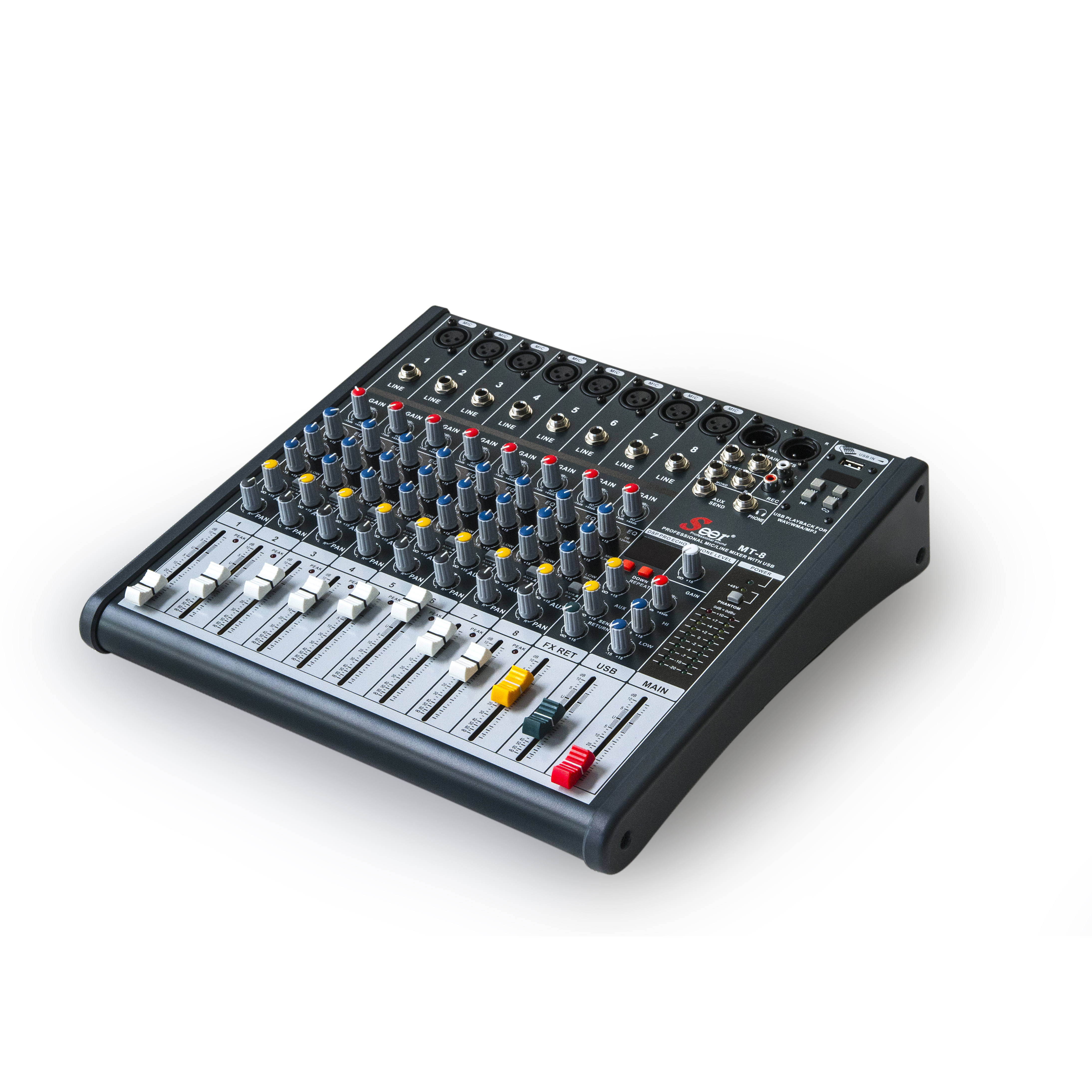 MT Series Analog Mixer Active Line Array System 8/12/16 Channel