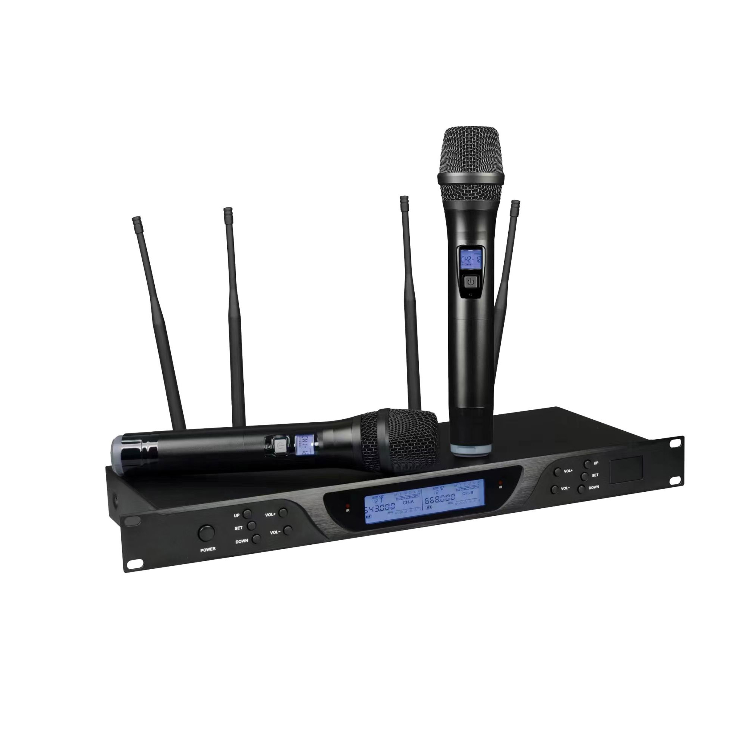 Wireless microphone for conference room