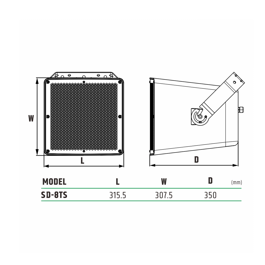 SD-8TS Wall Speaker System Waterproof Speaker