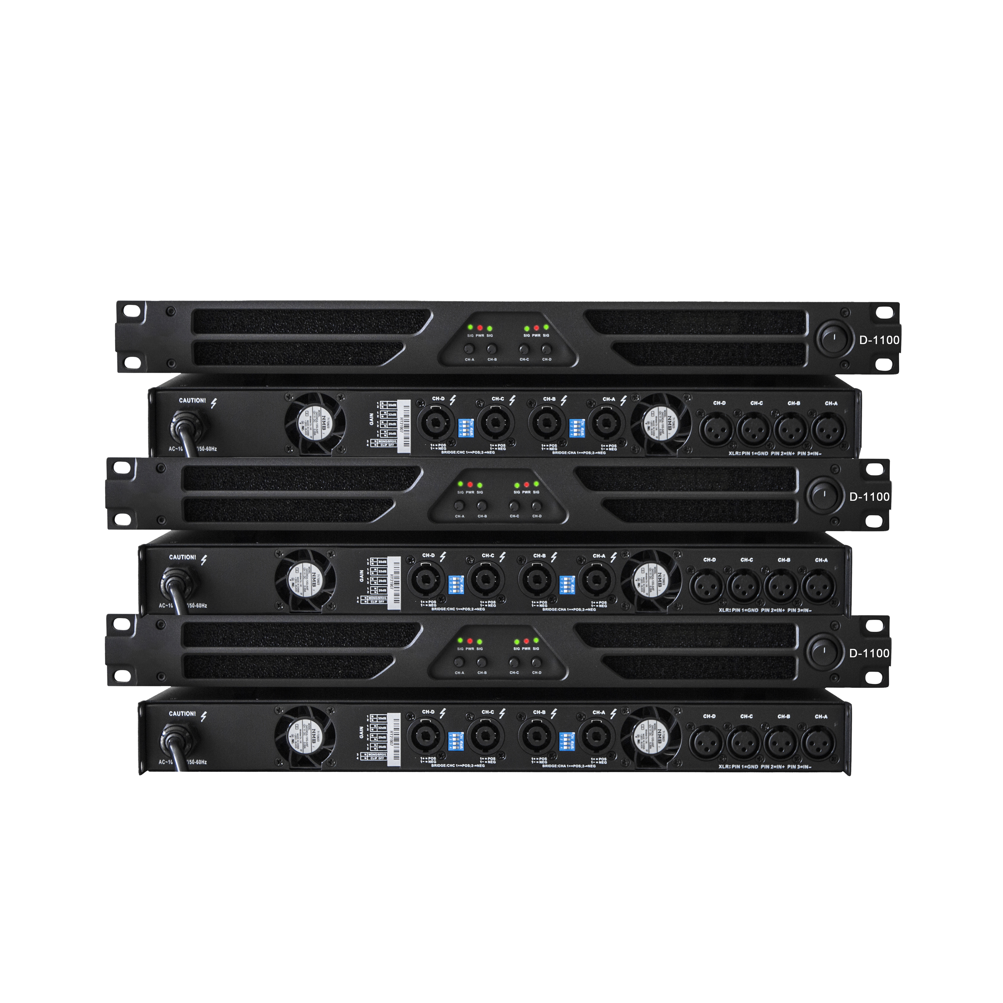 D Series Digital Amplifiers Stage Karaoke DJ Professional Audio Power Amplifier